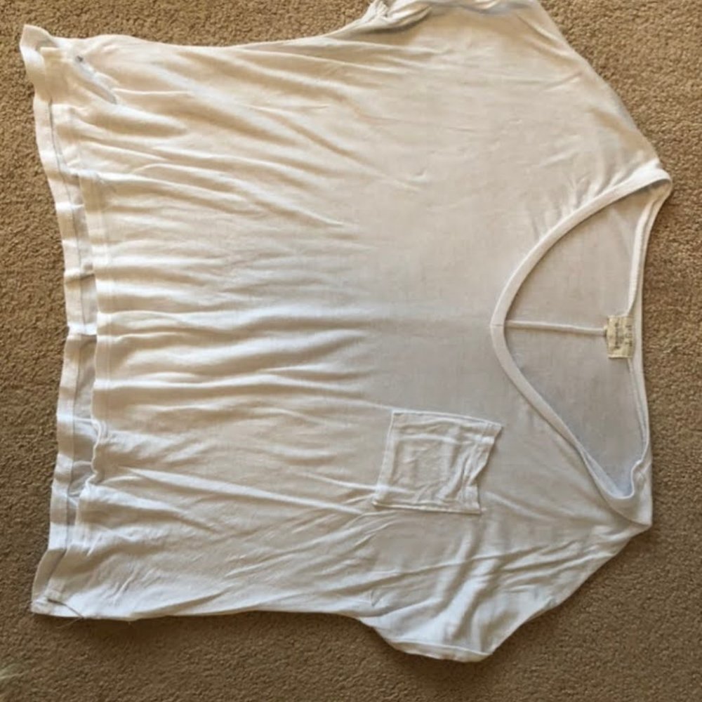 white crop shirt